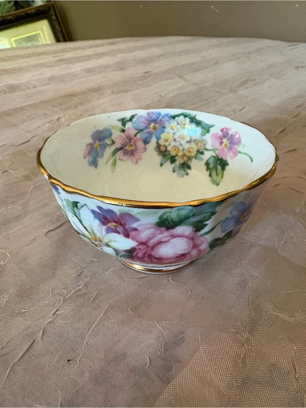 Vintage Crown Staffordshire "Brendon" Sugar Bowl ONLY